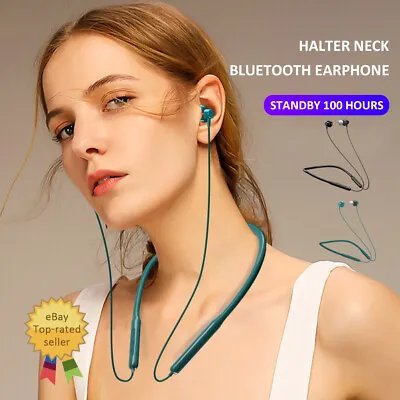 With Microphone Neckband Headphones Running Wireless Earbuds ForSports Earphone • $19.88
