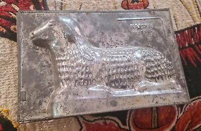 Vintage  Germany KAISER Tin Sheep/Lamb Cake Chocolate Mold Vintage Mold 9  By 6  • $35