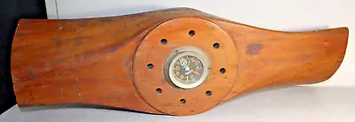 Vintage Wooden Airplane Propeller From 90 Hp Curtiss OX2 Detroit 8 Day Clock • $49.99