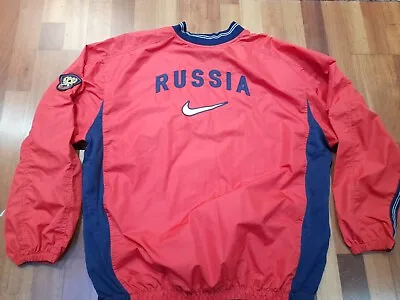 Russia National Team Nike 1998/2000 Match Worn Football Soccer Jacket Rare!! L • $449.99