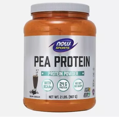 NOW Sports Nutrition Pea Protein 24g Creamy Chocolate Powder • $29.95