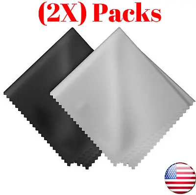 (2-PACK) 12 X12  Microfiber Cleaning Cloth For Camera Lens Glasses Phone Screen • $3.99