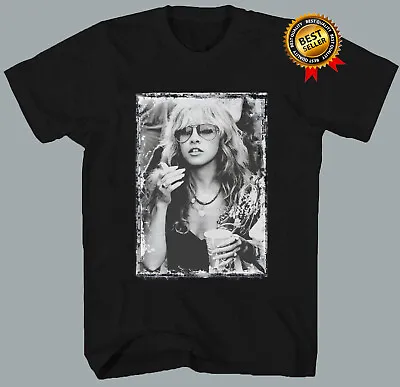 Vintage Stevie Nicks T-Shirt Short Sleeve Black Size S-3XL Gift For Fans HA1306 • $17.96