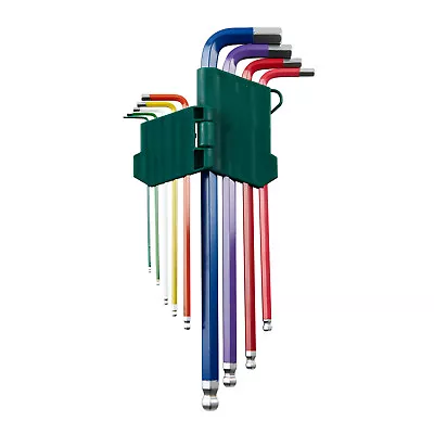 £7.95 • Buy ZENO HEX ALLEN KEY SET LONG 9 PIECE METRIC BALL END COLOUR CODED 1.5mm – 10mm