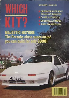 Which Kit? Magazine 10/1990 Featuring Griffon GTM Rickman Metisse Madison • $11.19