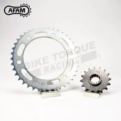 AFAM Front And Rear Steel Sprocket Set To Fit Kawasaki Z650 B1-3 1977-1980 • £51