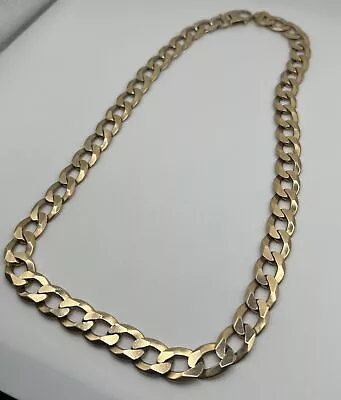 MONSTER HEAVY WIDE 9ct Yellow Gold Curb Chain / Necklace 22   88.78g • £2899.99