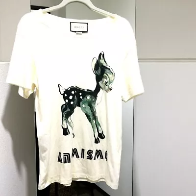 $522.50 • Buy GUCCI 492347 ANIMISMO Bambi Print Tops Short Sleeve T-shirt Cotton