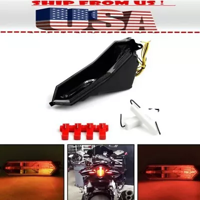 Smoke LED Brake Tail Light Turn Signal For Yamaha R7 22-23R1/M/S 15-22R6 17-22 • $47.49