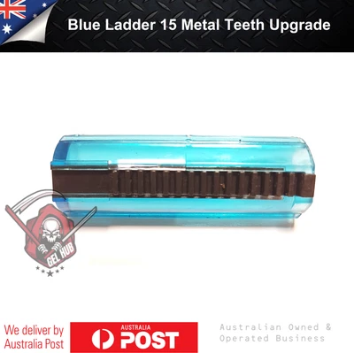 Blue Ladder 15 Metal Teeth Upgrade Gearbox Parts J8 J9 J10 M4A1/ACR Gel Blaster • $24.95