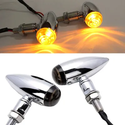 Motorcycle LED Bullet Turn Signal Blinker Light Lamp For Harley Touring Softail • $15.89