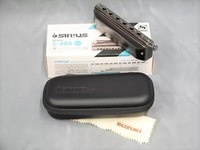 Suzuki S-48B Sirius Bass Chromatic Harmonica Japan FABULUS • $895.31