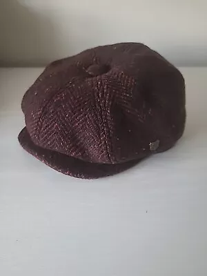 Failsworth Hat Windsor MAGEE 100%wool Baker Boy Cap Red Cheq 7 1/4 59cm  • £9.99