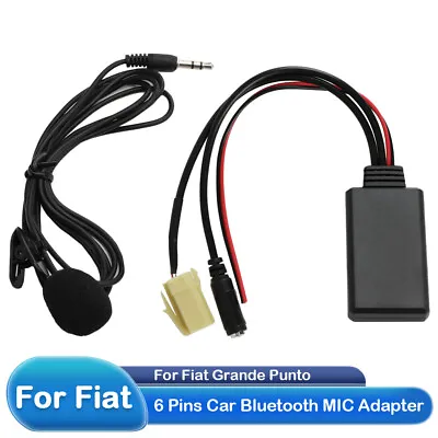 6Pin Car Stereo Bluetooth 5.0 MIC Aux Audio Module Adapter For Fiat Grande Punto • $8.68