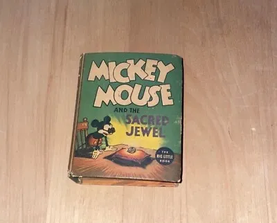1936 MICKEY MOUSE And The Sacred Jewel  Big Little Book 1187 • $30