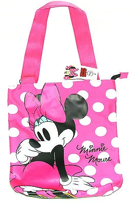 Disney Minnie Mouse Children's Shopping / Tote Bag - Shoulder Bag -Pink/White • £6.95