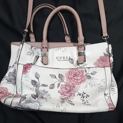 $34.50 • Buy Guess Medium Handbag/ Purse W/ Beautiful Floral Design