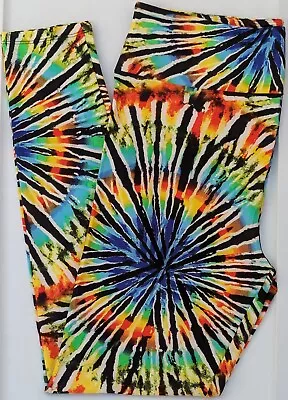 TC LuLaRoe Tall & Curvy Leggings Multicolor Tie Dye NWT R03 • $13.90