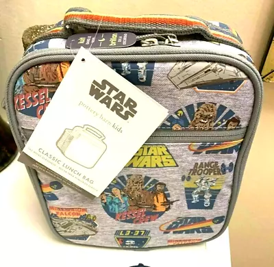 Disney School Pottery Barn Star Wars LUNCH BOX Space Planet HANS SOLO Jedi Boy • $43.78