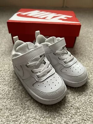 Nike Court Boro White Trainers Toddler UK C5 VERY GOOD CONDITION • £8