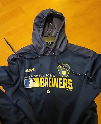 Milwaukee Brewers MLB Majestic Therma Base Hoodie Men's Size XL  • $19.95