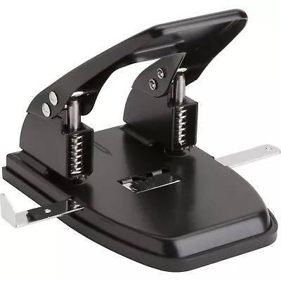 Business Source 2-Hole Punch 9/32  2-3/4  Center 30 Sheet Capacity Black 65626 • $13.49