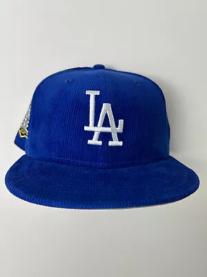 New Era La Dodgers Royal Blue Corduroy 59fifty Fitted Hat (size: 7 1/4) • $39.99