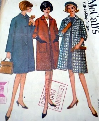 *LOVELY VTG 1960s COAT Sewing Pattern 14/34 • $6.99