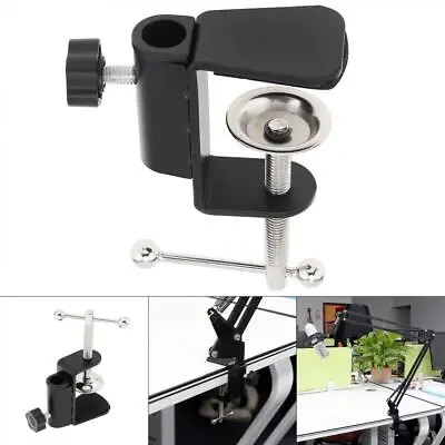 C Shape Desk Table Mount Clamp For Microphone Mic Suspension Boom Scissor Arm • £5.69