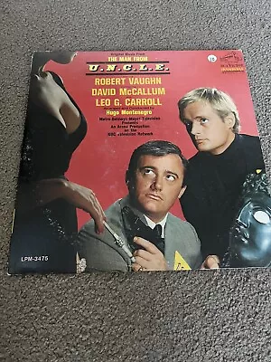 THE MAN FROM UNCLE RECORD VINYL LP  HUGO MONTENEGRO LPM-3475 Original Ad Sleeve. • $16.99
