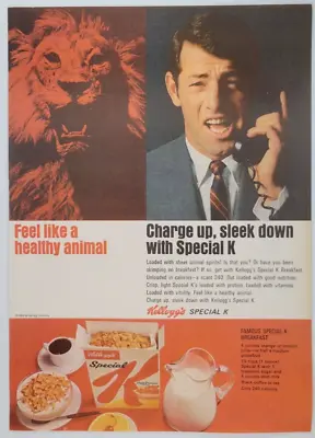 Kellogg's Special K Cereal Breakfast Low Calories 1966 Time Print Ad 7.5x11  • $25.56