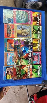 16 × Goosebumps Books. • $19.95