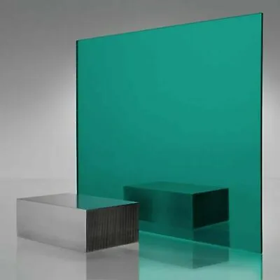 Teal Mirror Perspex Sheet Reflective Colour Plastic A4 A3 4mm Child Safe Craft • £25