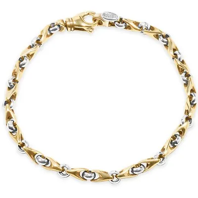 Men's Link 14k Gold (22gram) Or Platinum (35gram) 5mm Bracelet 8.5  • $1758.02