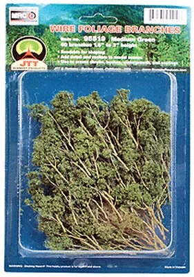 JTT Miniature Tree-Foliage Branches Grn  60/ - O • $7.96