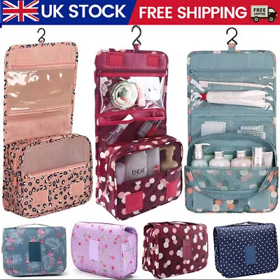 £5.89 • Buy Women Cosmetic Toiletry Case Handbag Wash Pouch Make-up Organizer Travel Bag UK