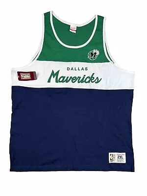NWT - Dallas Mavericks Tank Top Adult 2XL Sports Basketball Mitchell & Ness • $49.99