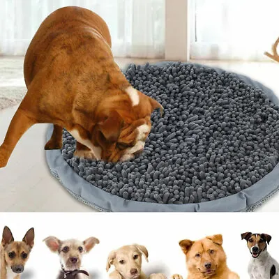 $26.99 • Buy 44CM Pet Dog Snuffle Mat Nose Smell Training Sniffing Pad Washable Puzzle Toy 