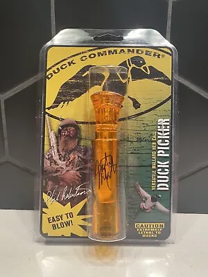 Duck Commander Picker Mallard Hen Double Reed Orange Hunting Duck Call AUTOGRAPH • $42.99