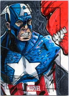 Marvel Heroes And Villains Sketch Card By Brian Shearer • $55