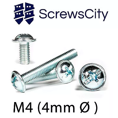 £2.69 • Buy M4 / 4mm Handle Screws All Lengths CUPBOARD DOOR / DRAWER KNOB BOLTS