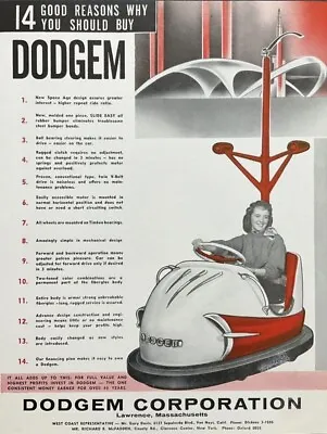 Dodgem Co. Bumper Cars Vintage Look NEW Sign 18 X24  USA STEEL XL Size 4 Lbs • $88.88