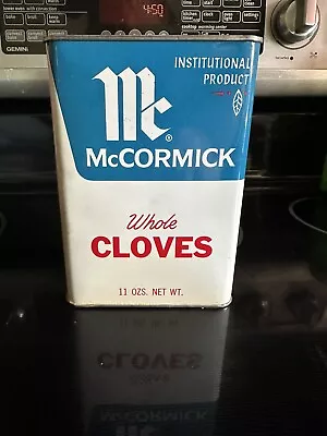 Vintage McCormick Whole Cloves 1 Lb Tin • $40