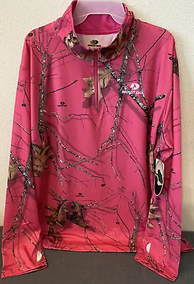 Mossy Oak Pullover Women’s 2xl Pink Cadet Collar 1/4 Zip • $22