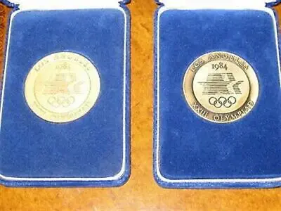 $199.95 • Buy Los Angeles 1984 Olympic Games Participation Medal Both Gold & Bronze Versions