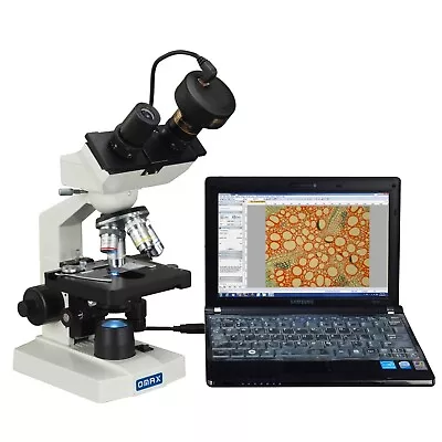 40X-2000X Lab Binocular Compound LED Microscope With 1.3MP Digital Camera • $308.99