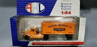 Ahl (l51106)  Preston Trucking   Mack  Tractor/trailer 1/64 Scale Diecast Model • $24.95