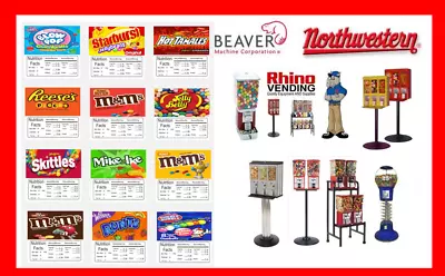 Candy Vending Machine Label Sticker With Nutrition Info 2.5  • $1.39