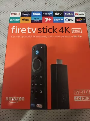$75 • Buy AMAZON Fire TV Stick 4K Max WiFi 6 Alexa Voice Remote TV Control Firestick