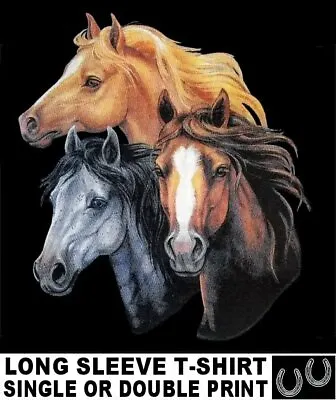 Palomino Thoroughbred Quarterhorse Morgan Grey Mustang Horse T-shirt Ws312 • $19.99